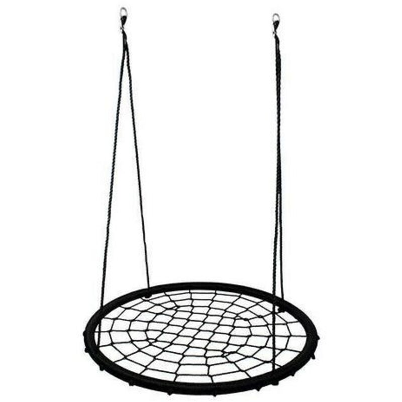 Balançoire nid d'oiseau pour enfants et adultes (Ø120cm) - Couleur noir - Sifree