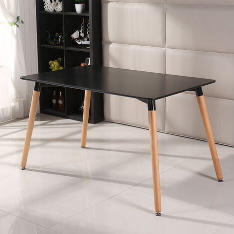 SiFree®Table à manger de style minimaliste nordique Table à Manger Scandinave1106075cm noir
