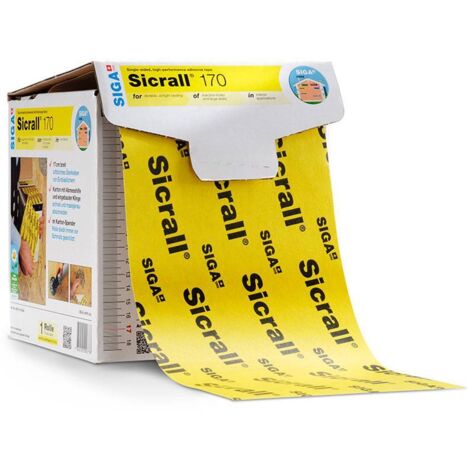 SIGA Sicrall ® 170 einseitig klebendes Profiband mit extremer Haftungskraft 170mmx40m, Rolle