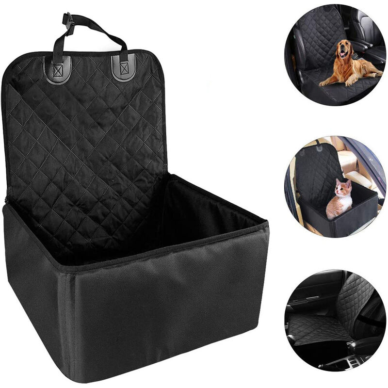 Jormftte - Siège auto pour chien, siège auto pour chien imperméable et respirant avec laisse de sécurité, sac de transport portable pour animal de