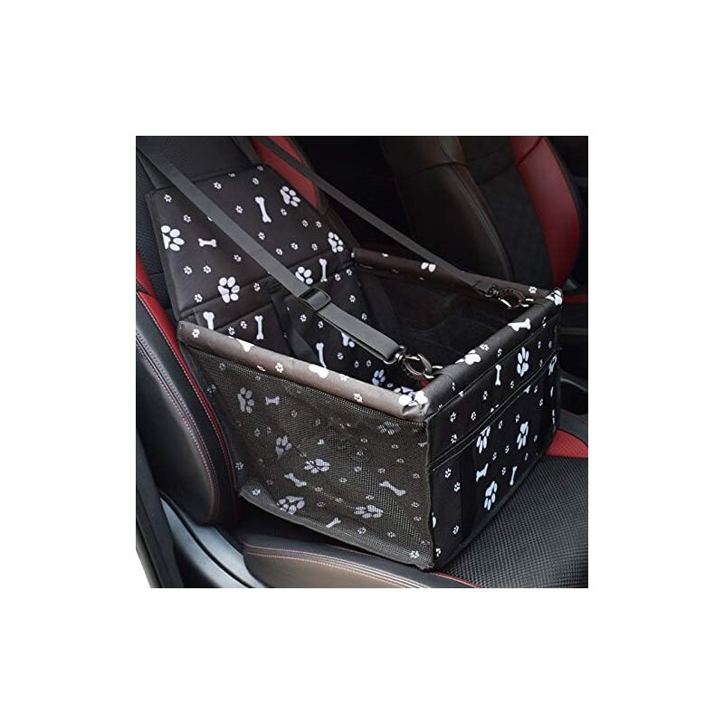 Lling - Siège rehausseur de voiture pour chiens ou chats Housse de rehausseur de voiture en tissu Oxford imperméable avec ceinture de sécurité de