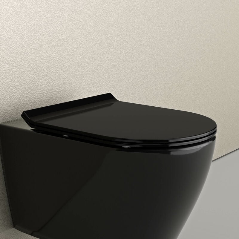 Abattant lunette wc, Cuvette toilettes avec charnières acier - 44,5x35,8cm - U2019 - Bernstein