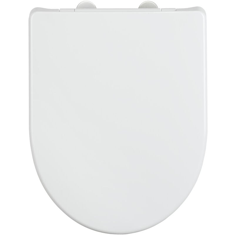 Wenko - Siège wc Sindia Frein de chute Easy-Close et fixation hygiénique à 1 bouton Fix-Clip en inox, en Duroplast incassable, résistant jusqu'à 300