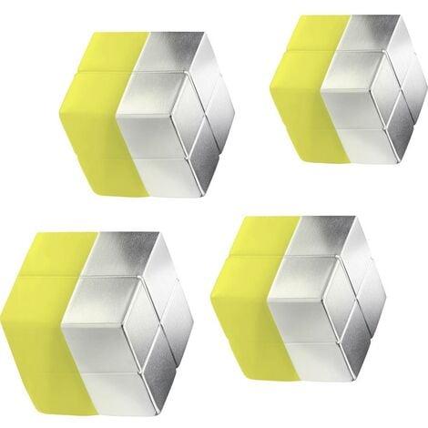 Sigel Aimant Néodyme C10 Extra-Strong (l x H x P) 20 x 10 x 20 mm cube argent 4 pc(s) BA705