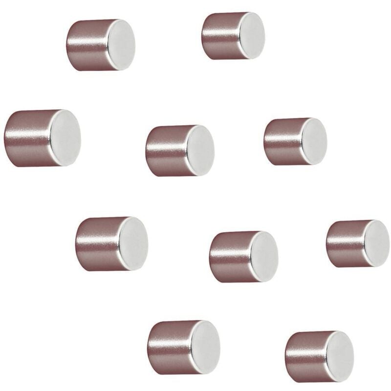 Aimant Néodyme C5 Strong (ø x h) 10 mm x 10 mm cylindrique argent 10 pc(s) BA701 - Sigel