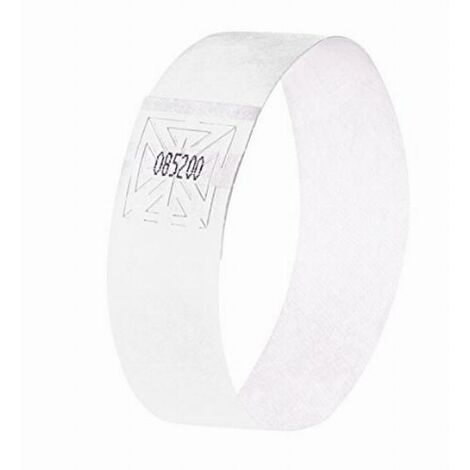 SIGEL EB216 Braccialetti d'identificazione Soft, bianco, 120 pz
