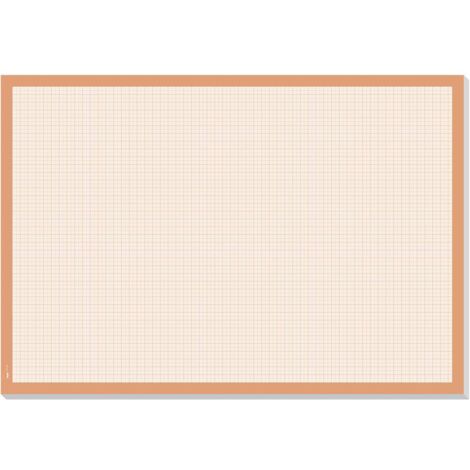 Sigel Graph HO270 Sous-main blanc, orange (l x H) 59.5 cm x 41 cm