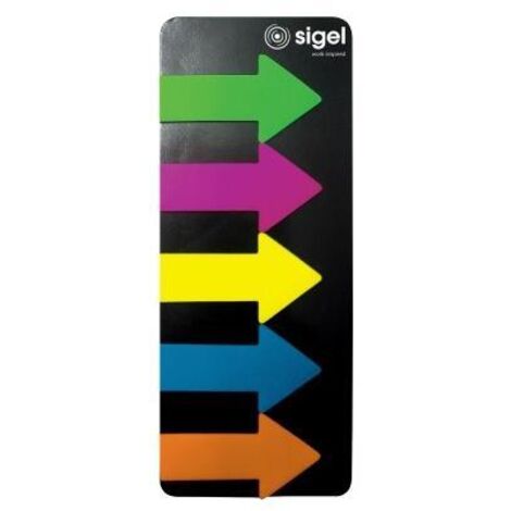 Sigel Haftmarker Big Arrow HN600 55x137mm sortiert 125 Bl./Pack.