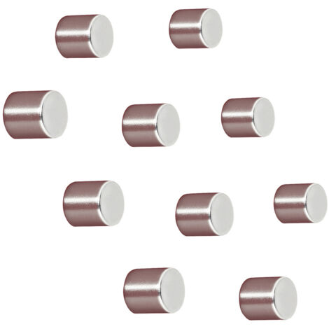 Sigel Neodym Magnet C5 "Strong" (Ø x H) 10 mm x 10 mm Zylinder Silber 10 St. BA701