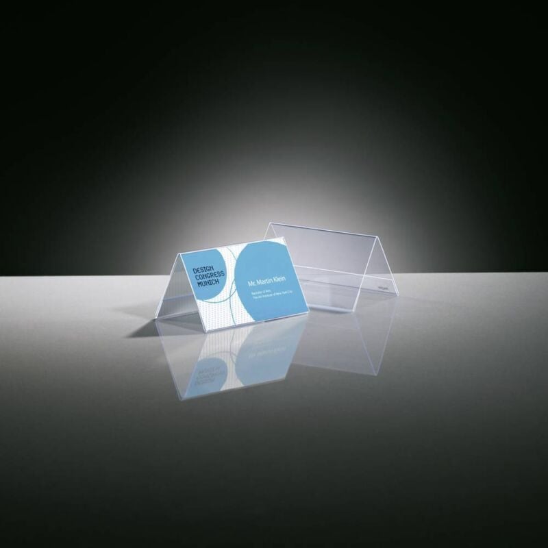 TA136 TA136 Présentoir de table forme de toit transparent 10 pièces/Pack. 10 pc(s) - Sigel