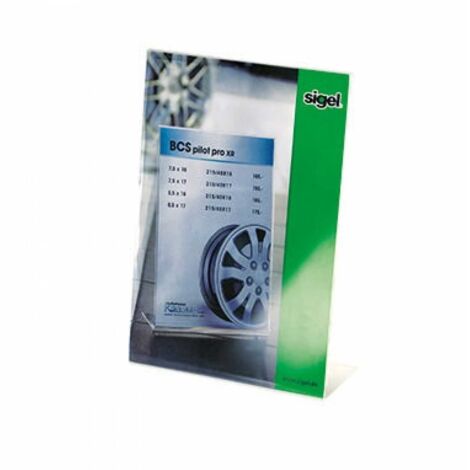 Sigel TA210 Tischaufsteller transparent A4