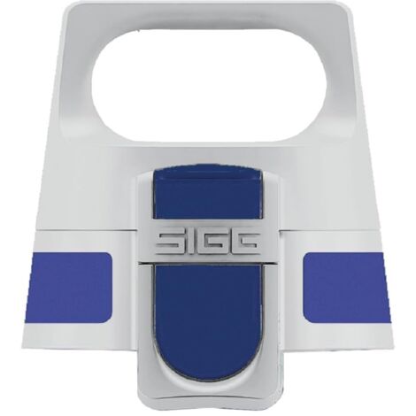 Sigg WMB ONE Top Blue Tappo a vite giallo (misura unica), borraccia tappo di ricambio, Tappo borraccia ricambio, innovativo tappo ermetico che si usa con una mano