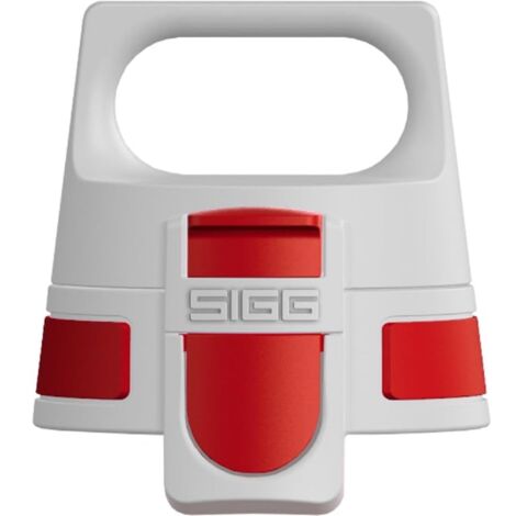 Sigg WMB ONE Top Red Tappo a vite giallo (misura unica), borraccia tappo di ricambio, Tappo borraccia ricambio, innovativo tappo ermetico che si usa con una mano