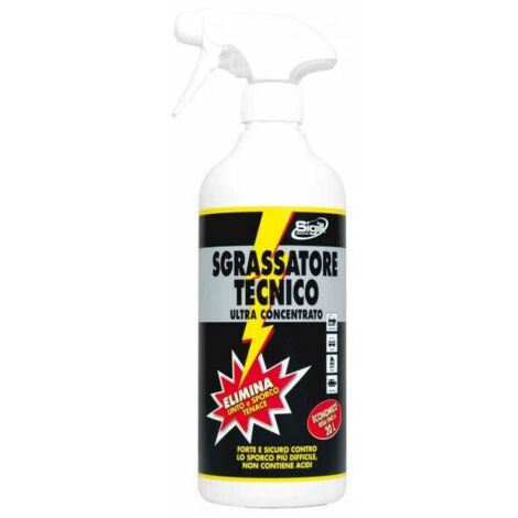 Sigill sgrassatore tecnico ultra concentrato 750 ml spray elimina grasso unto e sporco uso professionale