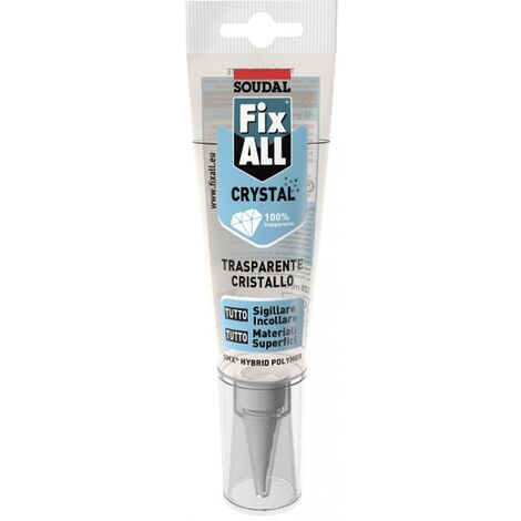 SIGILLANTE ADESIVO SOUDAL FIX ALL CRYSTAL 125ML TRASPARENTE CRISTALLO