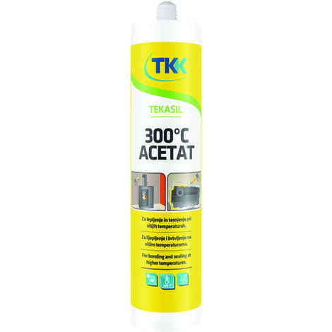 SIGILLANTE ALTE TEMPERATURE TEKASIL ACETAT 300 °C ml.300 rosso PER 2 PEZZI