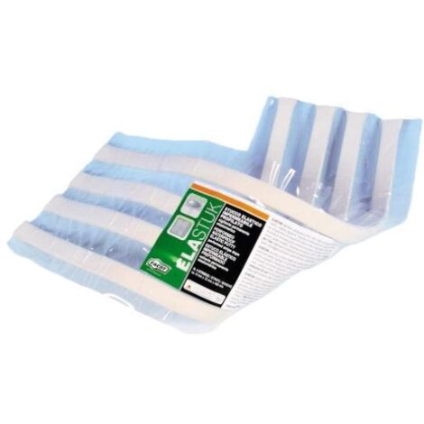Sigillante elastoplastico in strisce 8 x 15 x 490 mm x 4 per giunzioni impermeabili su vetro, metallo, legno e plastica facot elastuk ela0450