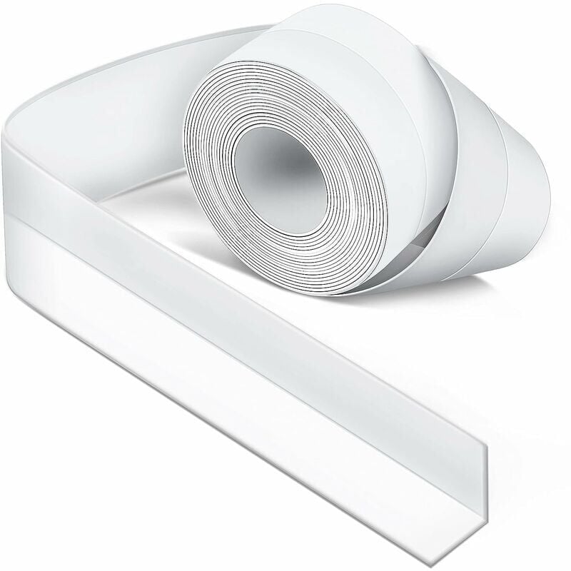 Image of Sigillante in silicone bianco per bagno, guarnizione per vasca, nastro sigillante, antimuffa e impermeabile, nastro flessibile per cucina