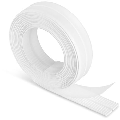 Sigillante per bagno, striscia impermeabilizzante autoadesiva da 3,35 m22 mm, nastro sigillante autoadesivo in PVC per vasca da bagno, bagno, cucina, antimuffa, calafataggio
