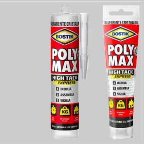 Sigillante poly max high tack express cristal bostik 115 gr - tubetto