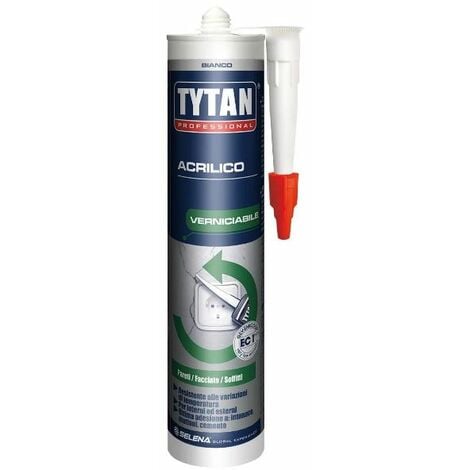 ETERNAL BRICO SILICONE ACRILICO TYTAN • BIANCO VERNICIABILE ML 300