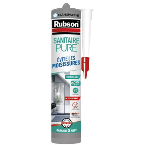 Sigillante sanitario puro per cucina e bagno RUBSON trasparente 280ml Rubson