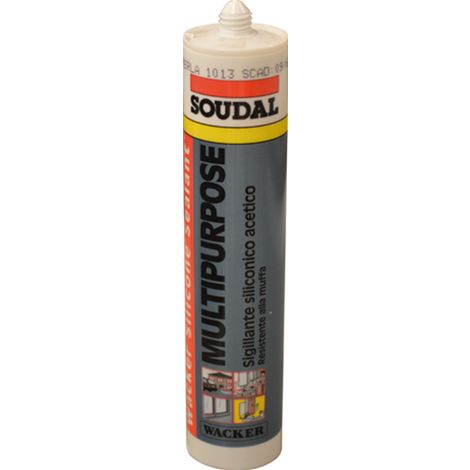 Sigillante Silicone Acetico Soudal  colore Avorio Ral1013 280 ml Maurer