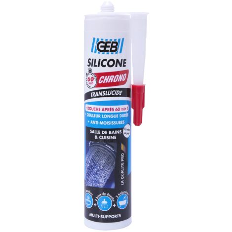 Sigillante siliconico, cucina e bagno 890781, trasparente, 280 ml Geb