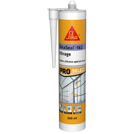 Sigillante siliconico elastico SIKA Sikaseal-162 Vitrage - Bianco - 300ml