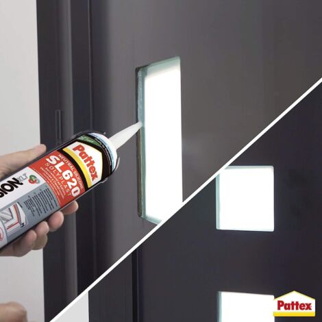 Sigillante siliconico Pattex sl620 cartuccia silicone neutro trasparente per lattoneria e sERRAMENTI 300 ML