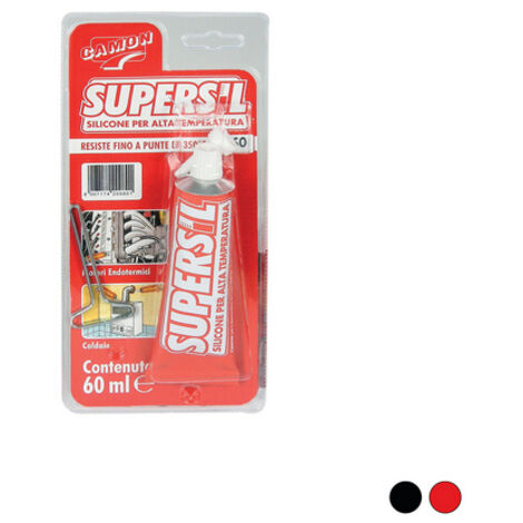 SIGILLANTE SILICONICO SUPERSIL ALTA TEMPERATURA- 60 ml - Nero- CAMON- pezzi 1