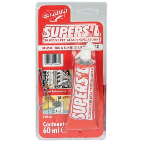 SIGILLANTE SILICONICO SUPERSIL ALTA TEMPERATURA 60 ml - Rosso