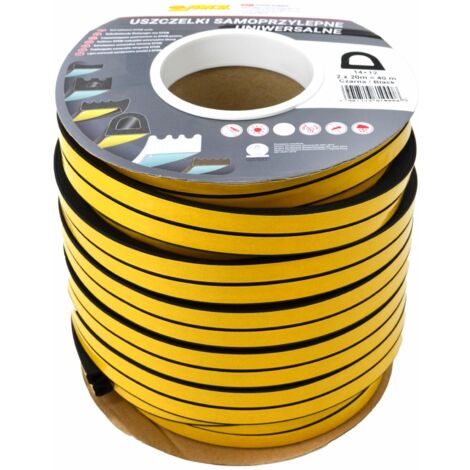 Sigillo autoadesivo per porte NERO 14 x 12 mm UNIVERSALE
