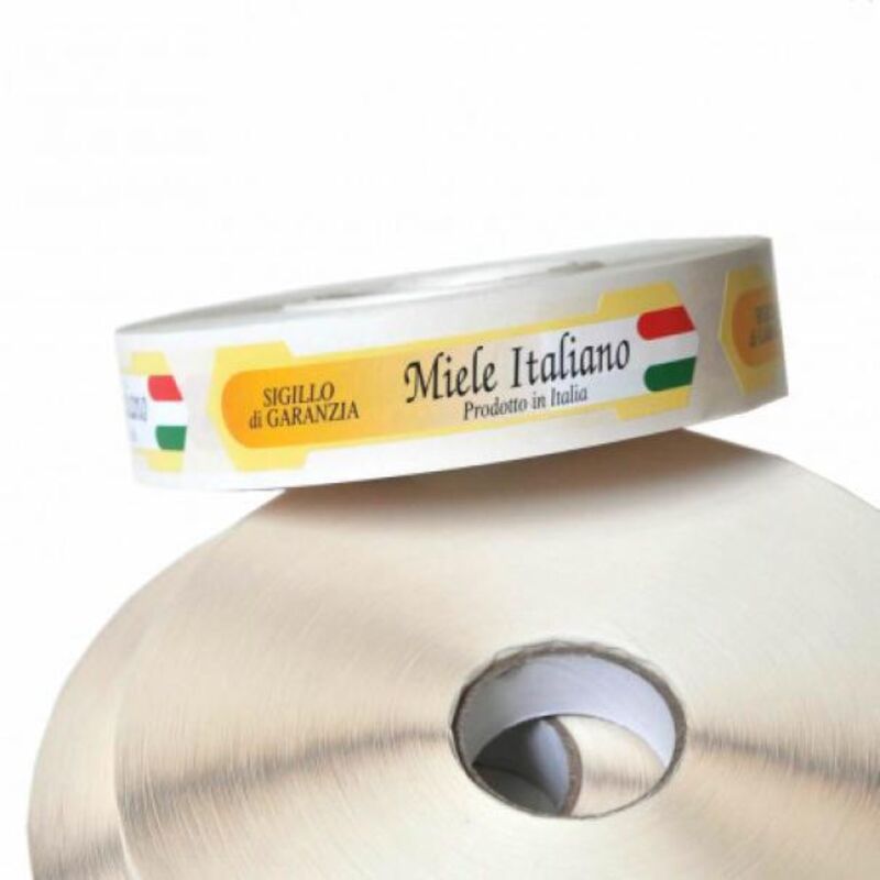 Sigillo di garanzia miele italiano grande (rotolo da 1000 pz)