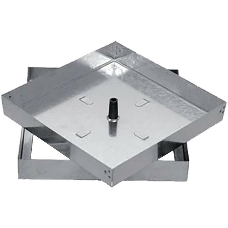 Sigillo Portapavimento Zincato Cm 23 X 23 - Luce