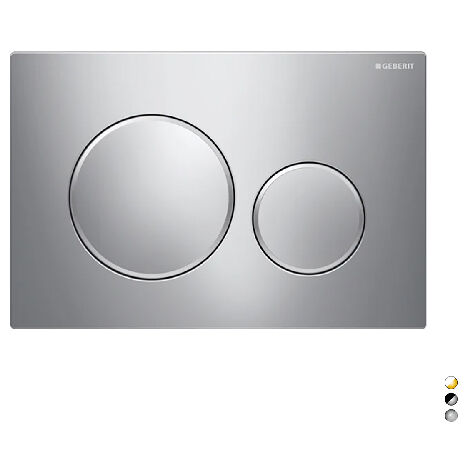 Sigma 20 Geberit 2-Tasten-Abdeckplatte – satiniertes Chrom