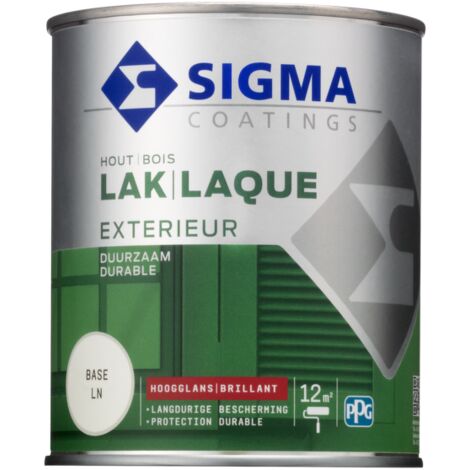 Sigma - Laque extérieur pour bois - Protection durable - 0.75L