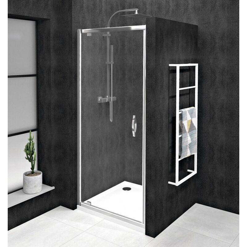 Gelco - sigma simply Porte de douche Pivot 800 mm, verre clair