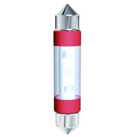 Signal Construct MSOC083902HE Lampadina LED tubolare Rosso S8 12 V/AC, 12 V/DC 5.5 lm