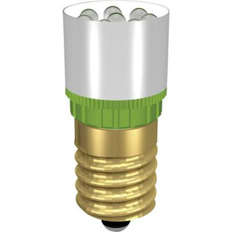 SIGNAL CONSTRUCT VOYANT DE SIGNALISATION LED E14 VERT ULTRA 12 V/DC, 12 V/AC 37000 MCD MCRE148372