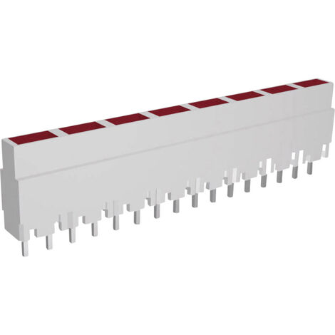 Signal Construct ZALW 080 LED-Reihe 8fach Rot  (L x B x H) 40.8 x 3.7 x 9 mm