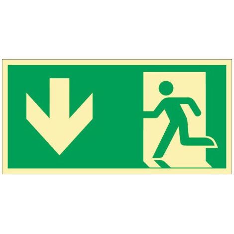Signal de secours DIN EN ISO 7010 ( 9000477452 ) L297xl148 mm plastique 10 pièces