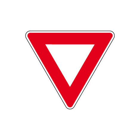 SIGNAL D'INTERSECTION ET DE PRIORITÉ - TYPE AB 3A (AB3agalva) - FORME TRIANGLE - 500 x 500 mm