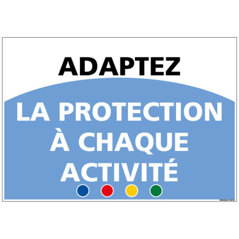 SIGNALETIQUE DE MOTIVATION - ADAPTEZ (D1010) - Aluminium 2 mm - 300 x 210 mm