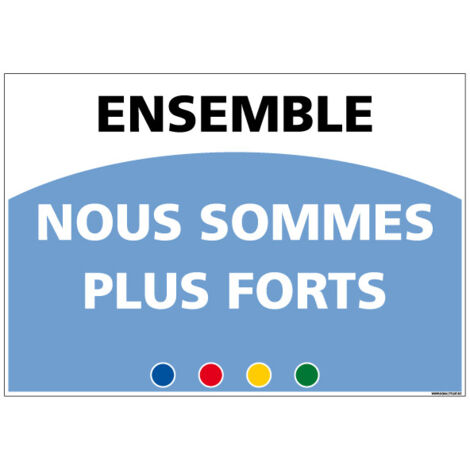 SIGNALETIQUE DE MOTIVATION - ENSEMBLE (D1008) - Adhésif - 300 x 210 mm