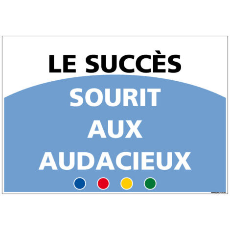 SIGNALETIQUE DE MOTIVATION - LE SUCCES (D1005) - Adhésif - 300 x 210 mm