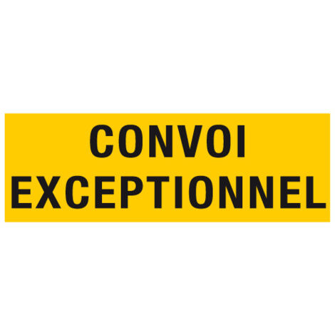 Signalisation convoi exceptionnel (W0096)