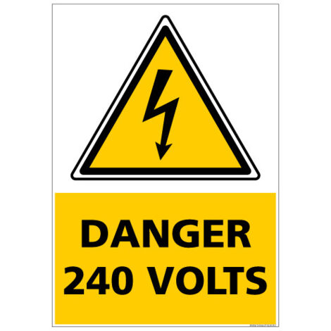 Signalisation danger électrique (C1347) - Adhésif - 150 x 210 mm