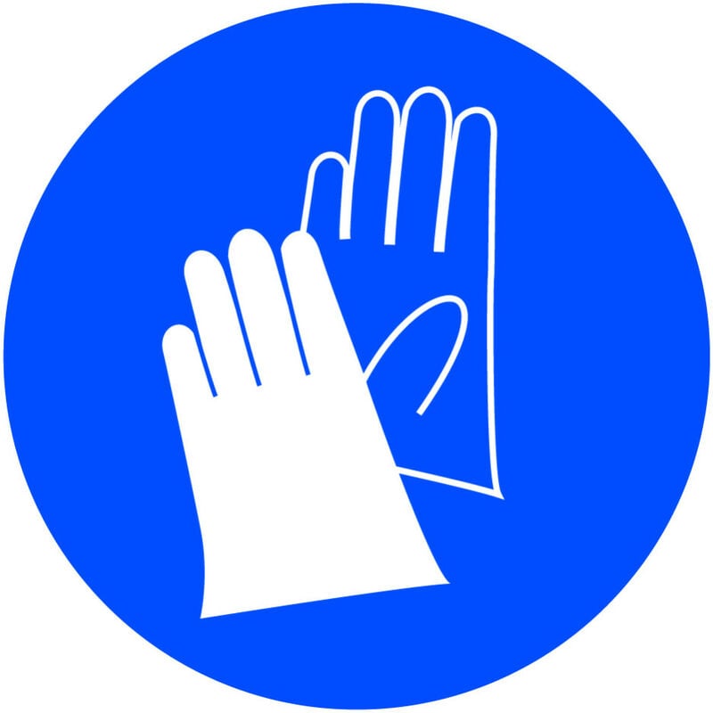 Signalisation de Travaux Temporaires Panneaux de Travaux Temporaires. Danger Chantier Temporaire - Port de gants de protection obligatoire - Panneau