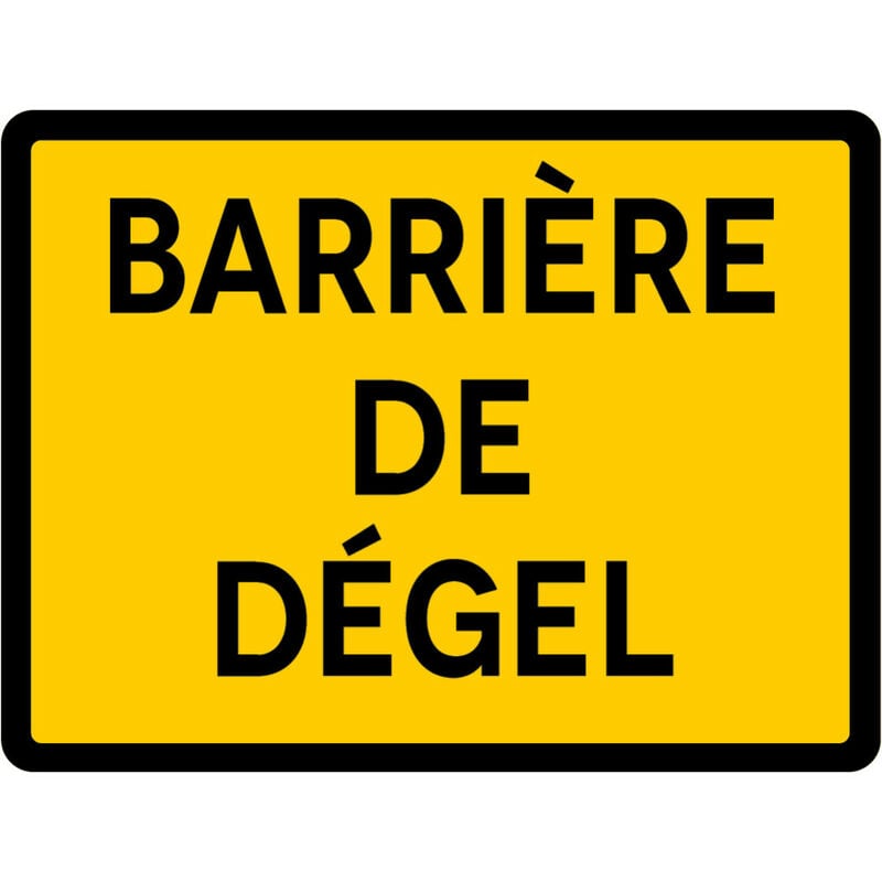 Signalisation de Travaux Temporaires Panneaux de Travaux Temporaires. Danger Chantier Temporaire - Barrière de dégel - Panneau classique